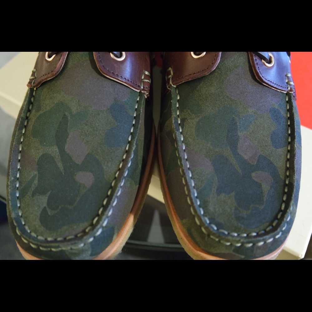Men's Designer Boat Shoes, size 10, camo print - Picture 4 of 8